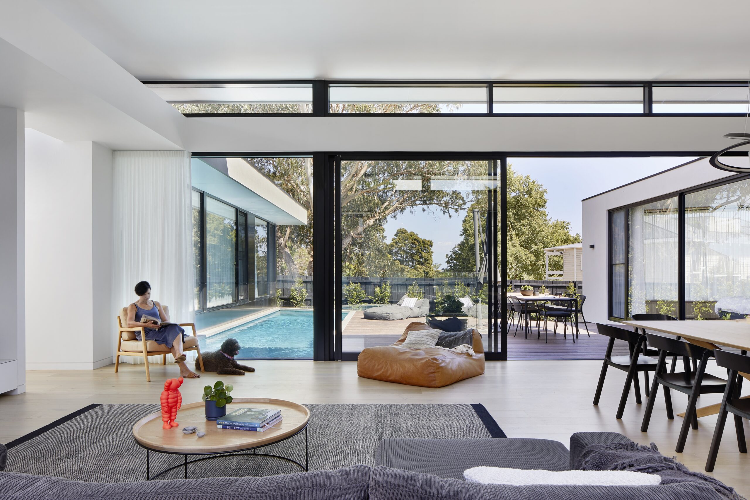 Interior Living of Mt Eliza beach house